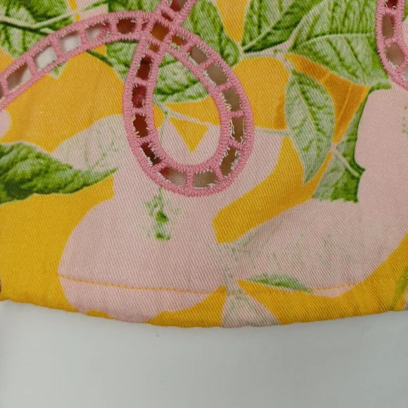 Hemant And Nandita Pakhi Cargo Pant Women Boho Floral Embroidery Cotton Pockets - Picture 10 of 15